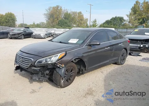 2016 Hyundai Sonata z USA, uszkodzony, nr VIN 5NPE24AF1GH411205